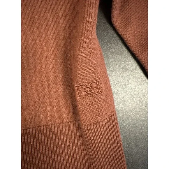 Bally Cashmere Cardigan With Leather Lining US 2